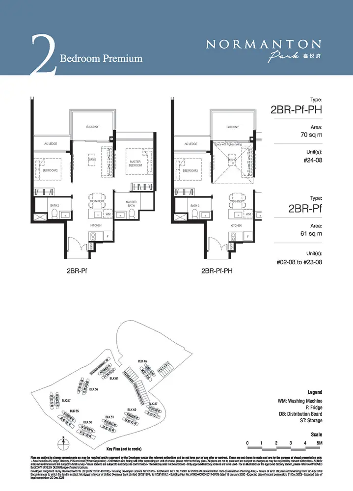 Normanton Park Condo Floor Plan - 2 Bedroom Premium 2BRPf