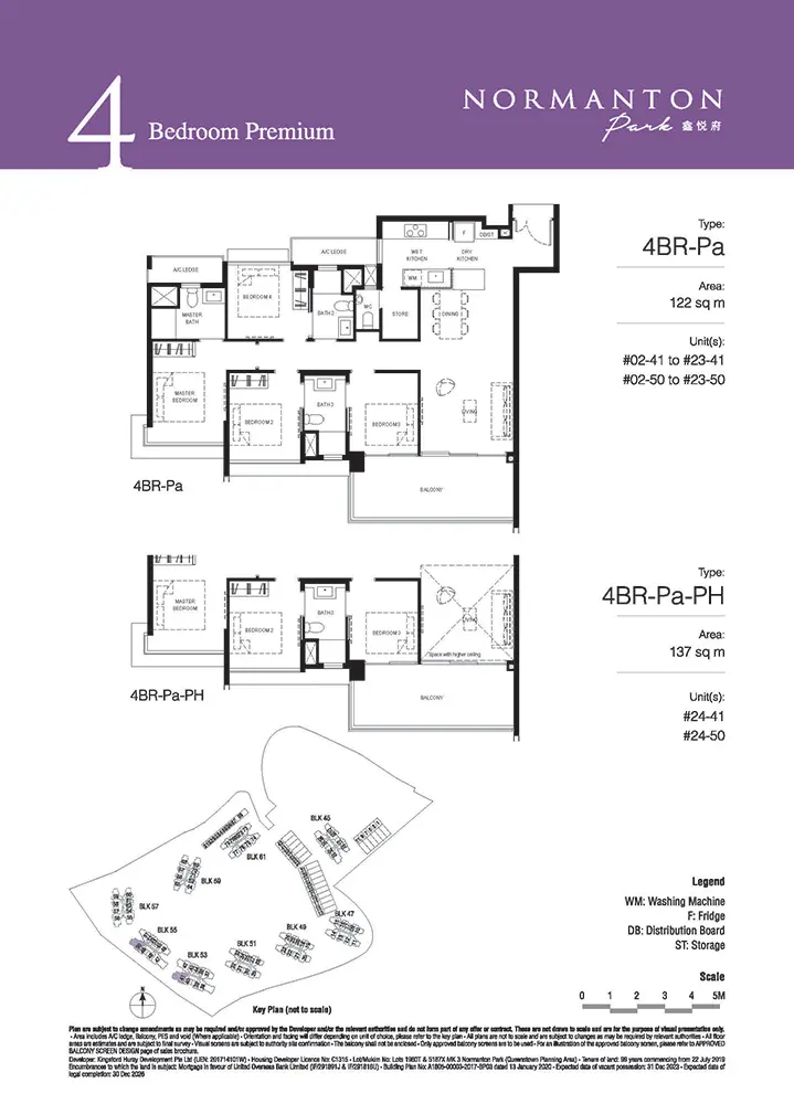 Normanton Park Condo Floor Plan - 4 Bedroom Premium 4BRPa