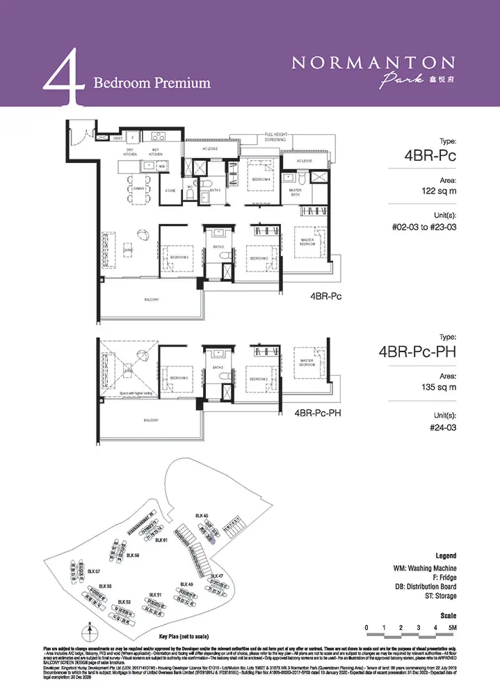 Normanton Park Condo Floor Plan - 4 Bedroom Premium 4BRPc