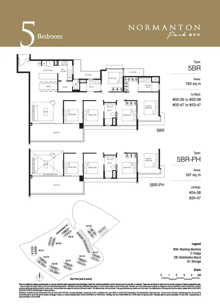 Normanton Park Condo Floor Plan - 5 Bedroom 5BR