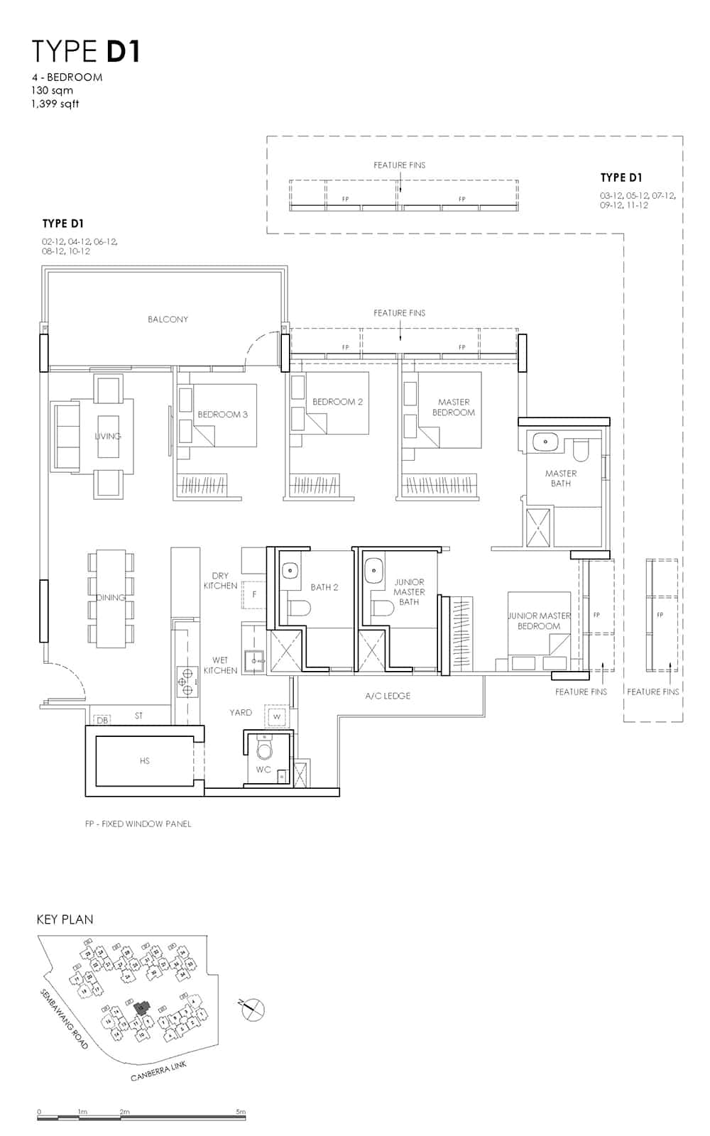 Provence Residence EC Floor Plans - 4 Bedroom D1