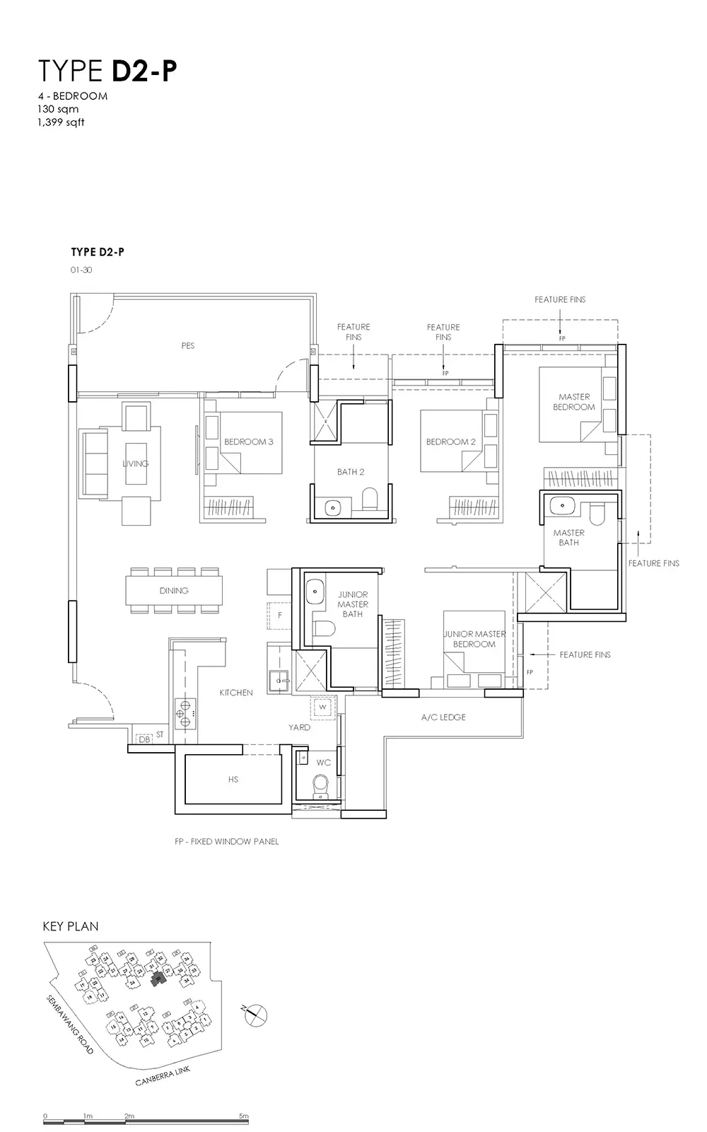 Provence Residence EC Floor Plans - 4 Bedroom D2P
