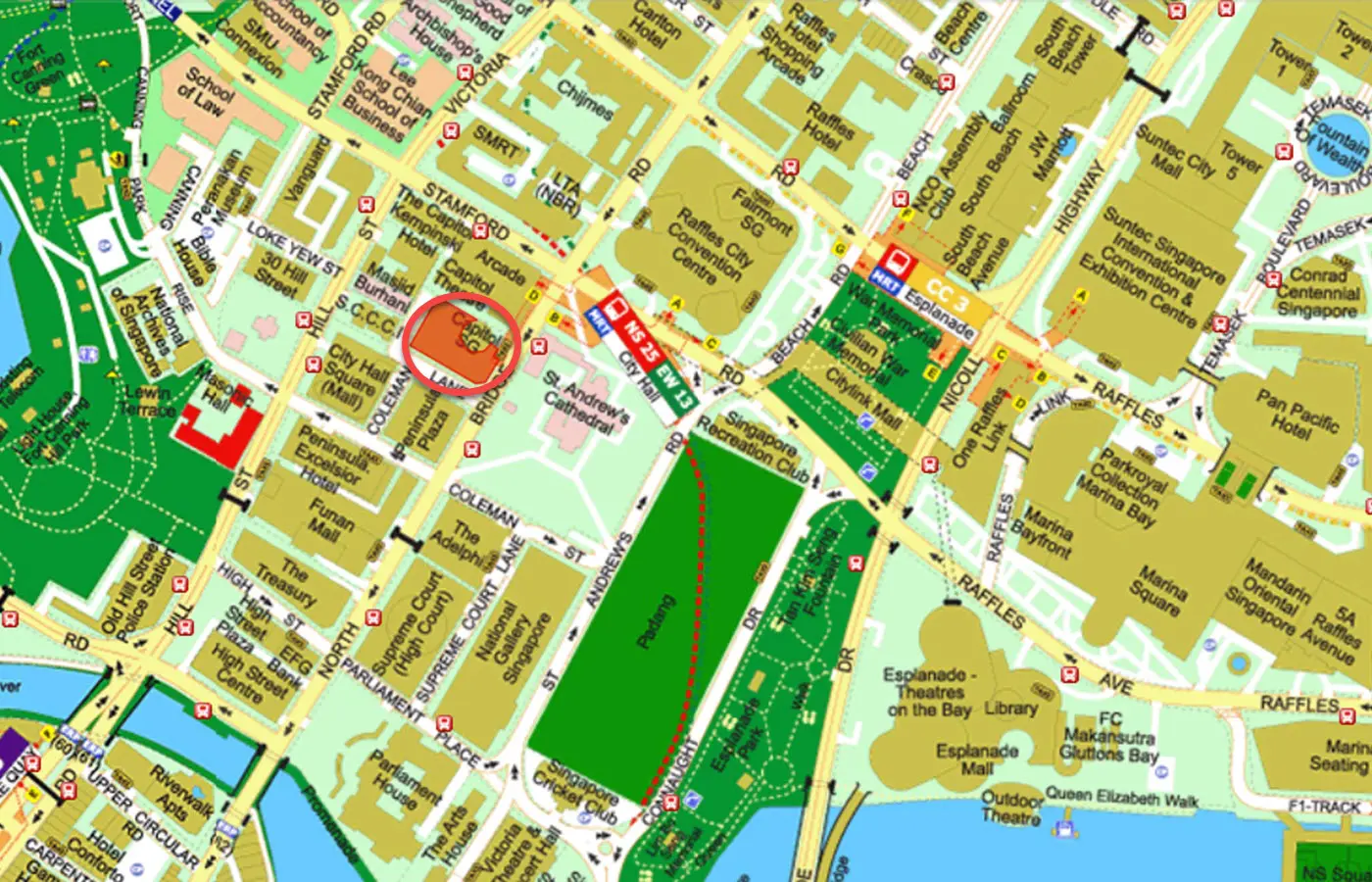 Eden Residences Capitol Condo Location - Street Directory Map