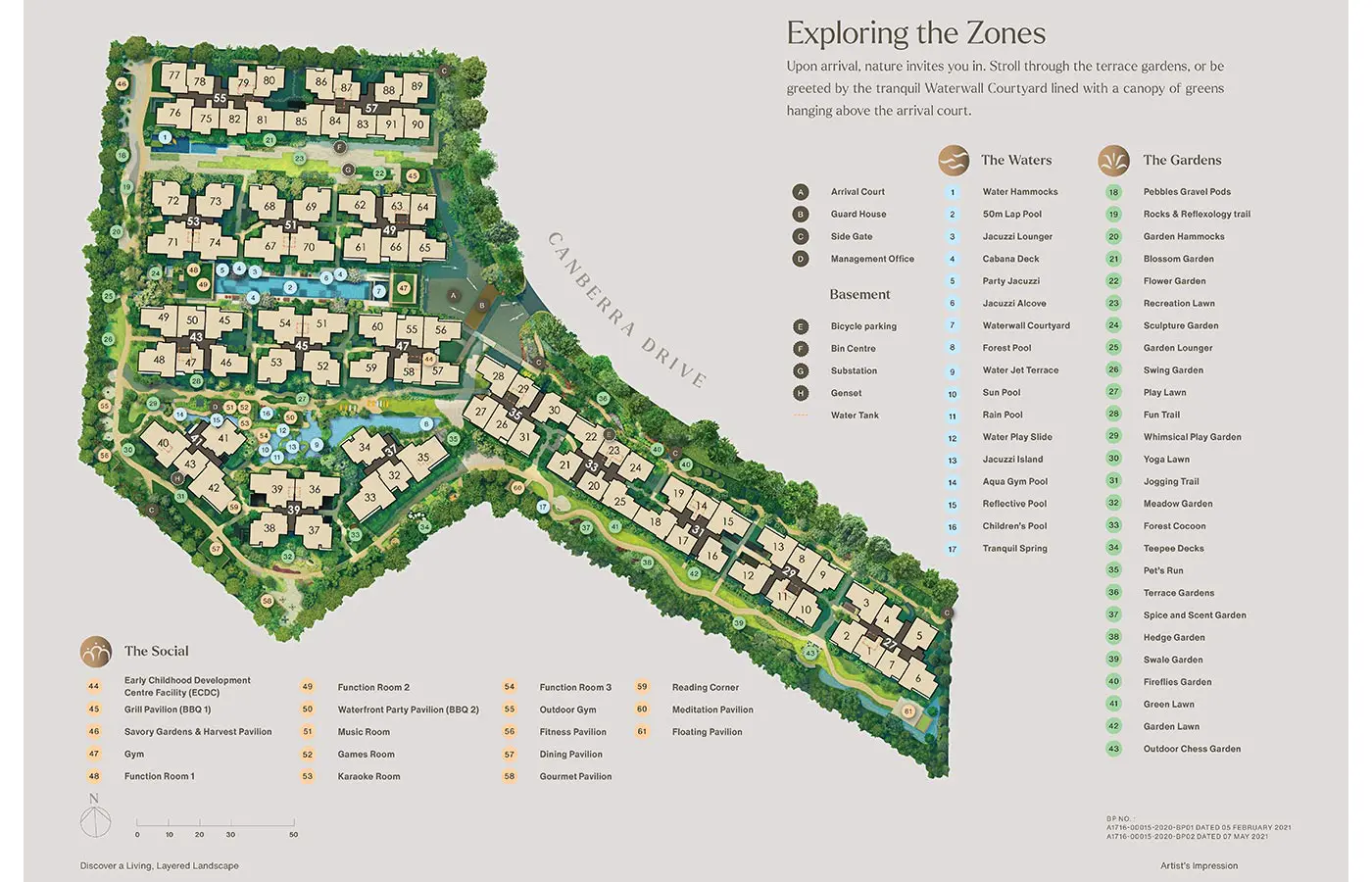 The Watergardens At Canberra Condo - Site Plan