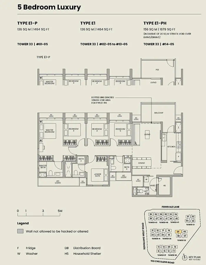 Parc Greenwich EC Floor Plan - 5 Bedroom Luxury E1